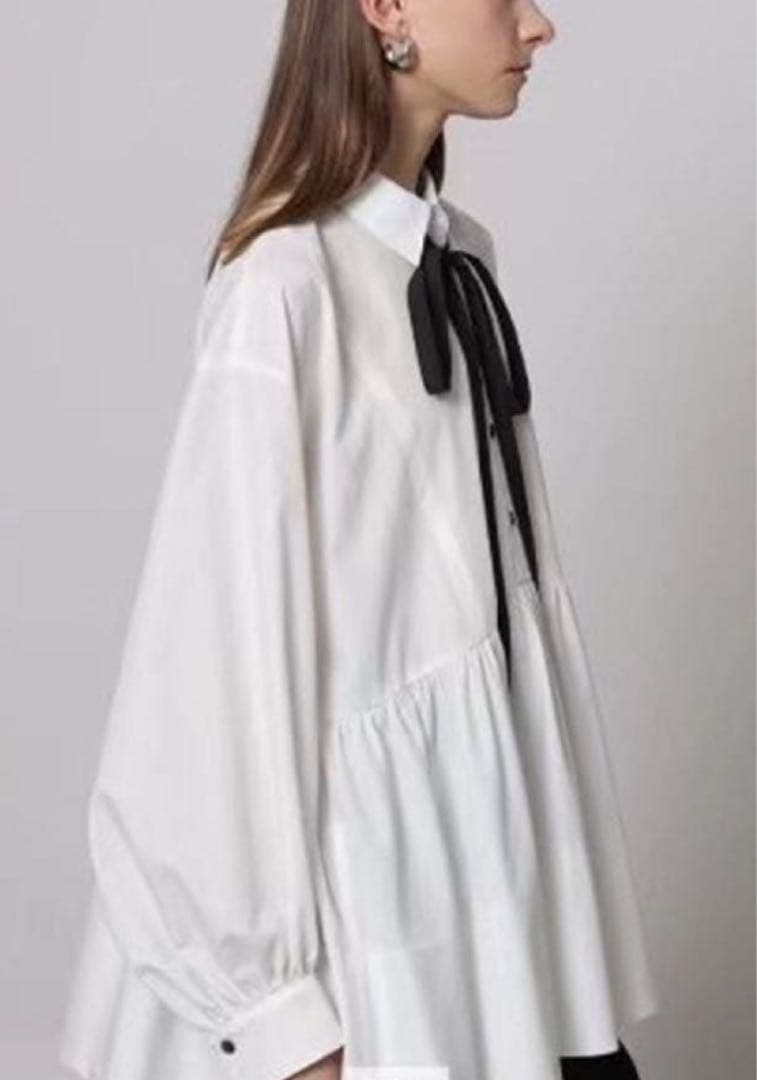 専用⭐︎カデュネ⭐︎美品〜ボウ付シャツチュニック