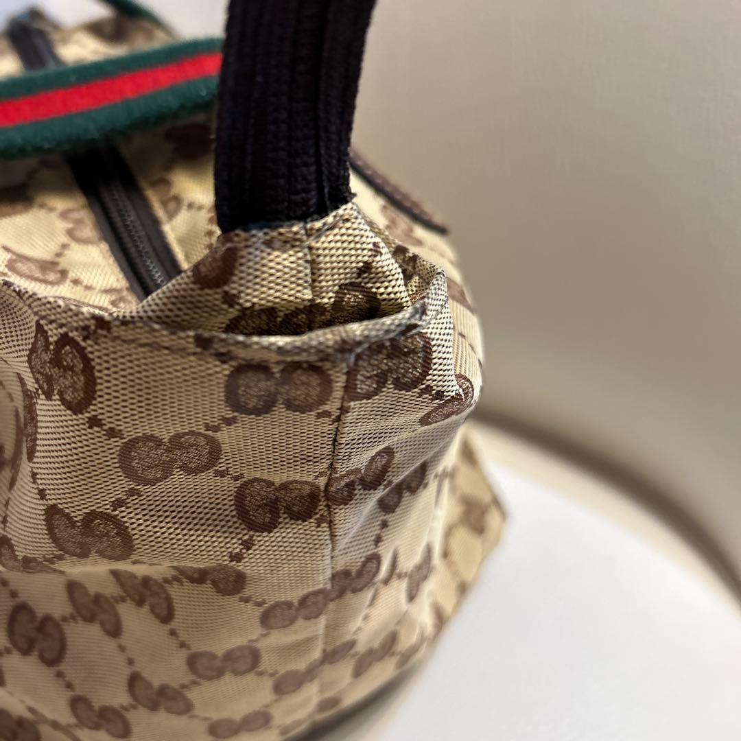 GUCCI　シェリーライン　GG柄　ハンドバッグ　トートバッグ