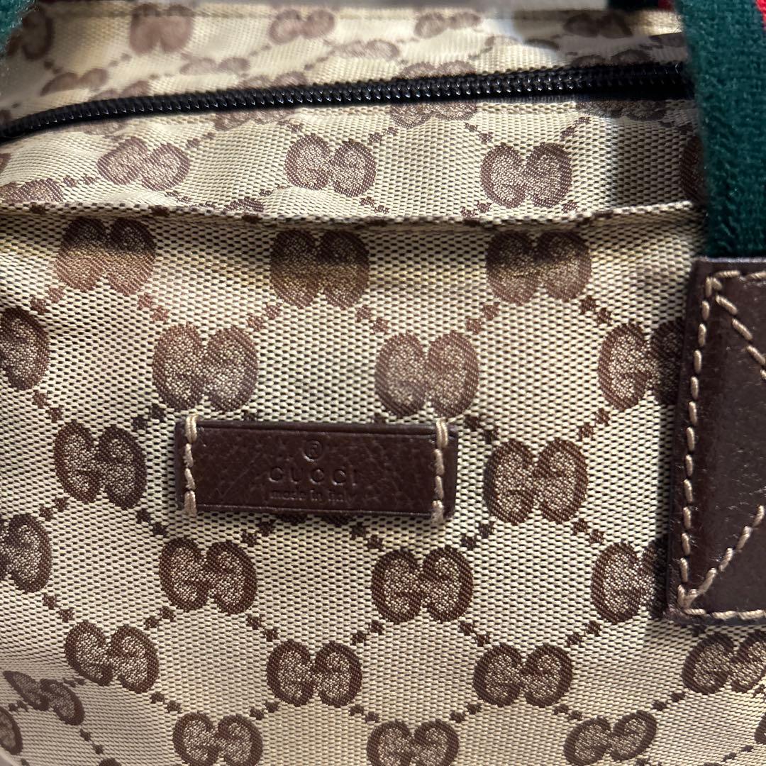 GUCCI　シェリーライン　GG柄　ハンドバッグ　トートバッグ