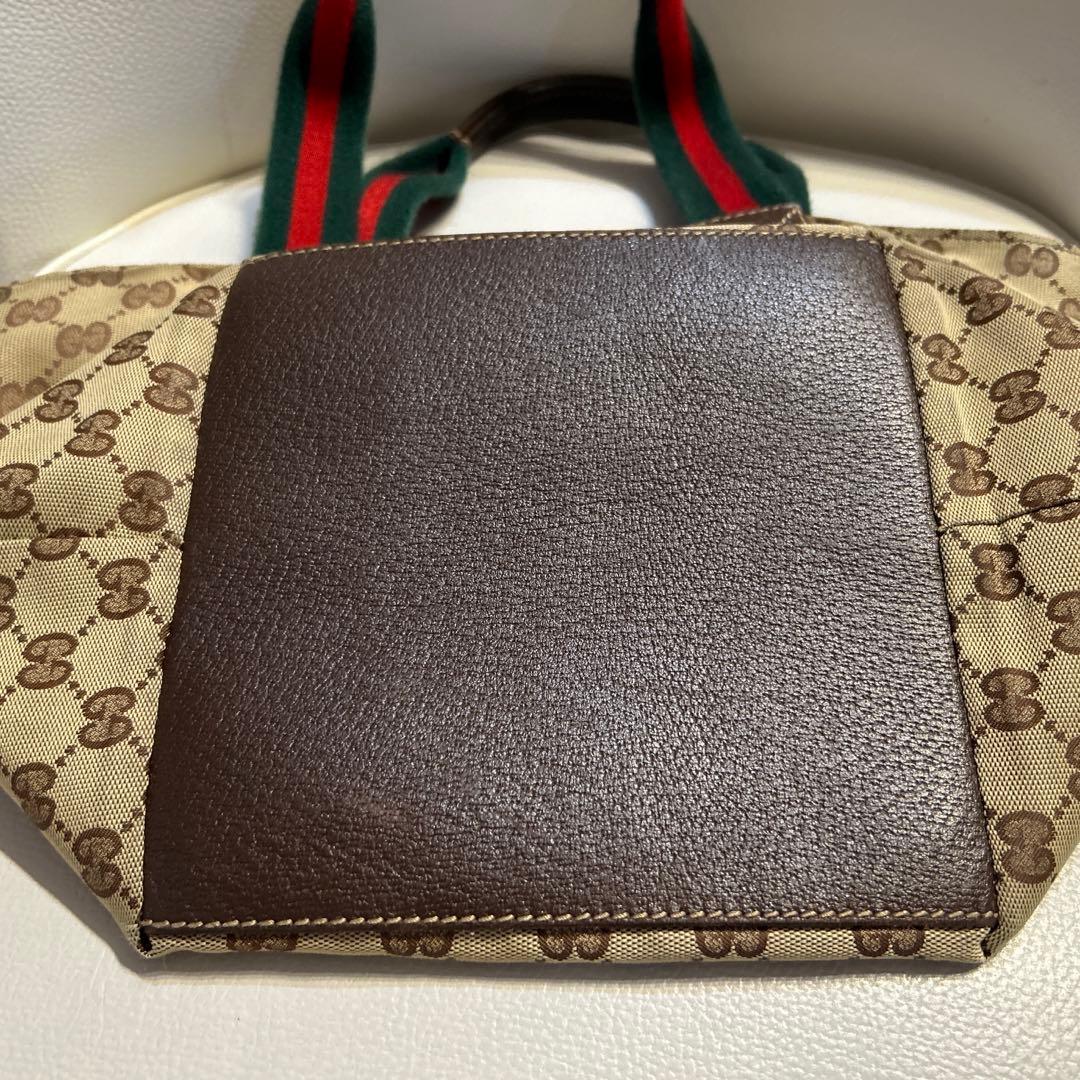 GUCCI　シェリーライン　GG柄　ハンドバッグ　トートバッグ