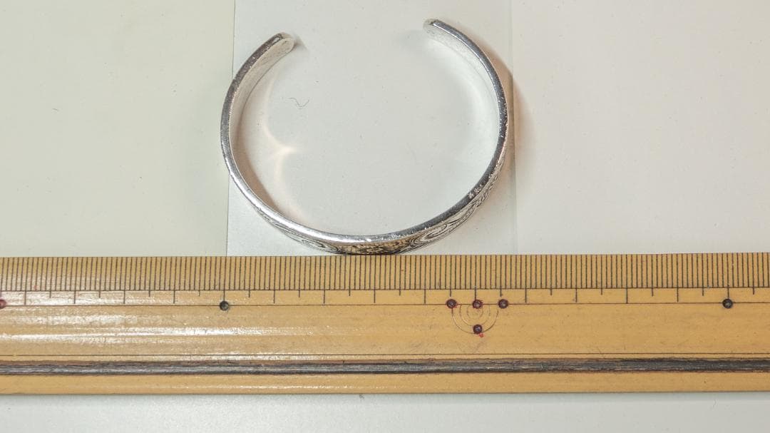 LONO 925シルバー バングル 中央16mm幅 1.5mm厚 32グラム