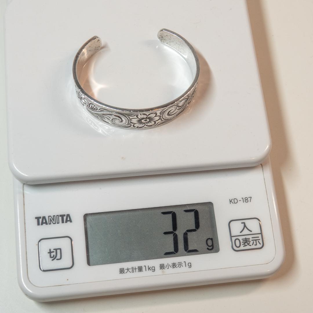 LONO 925シルバー バングル 中央16mm幅 1.5mm厚 32グラム