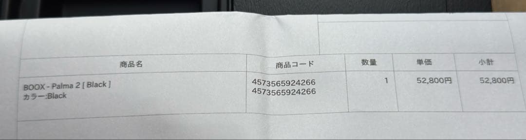 Onyx Boox Palma 2 電子書籍リーダー本体 黒