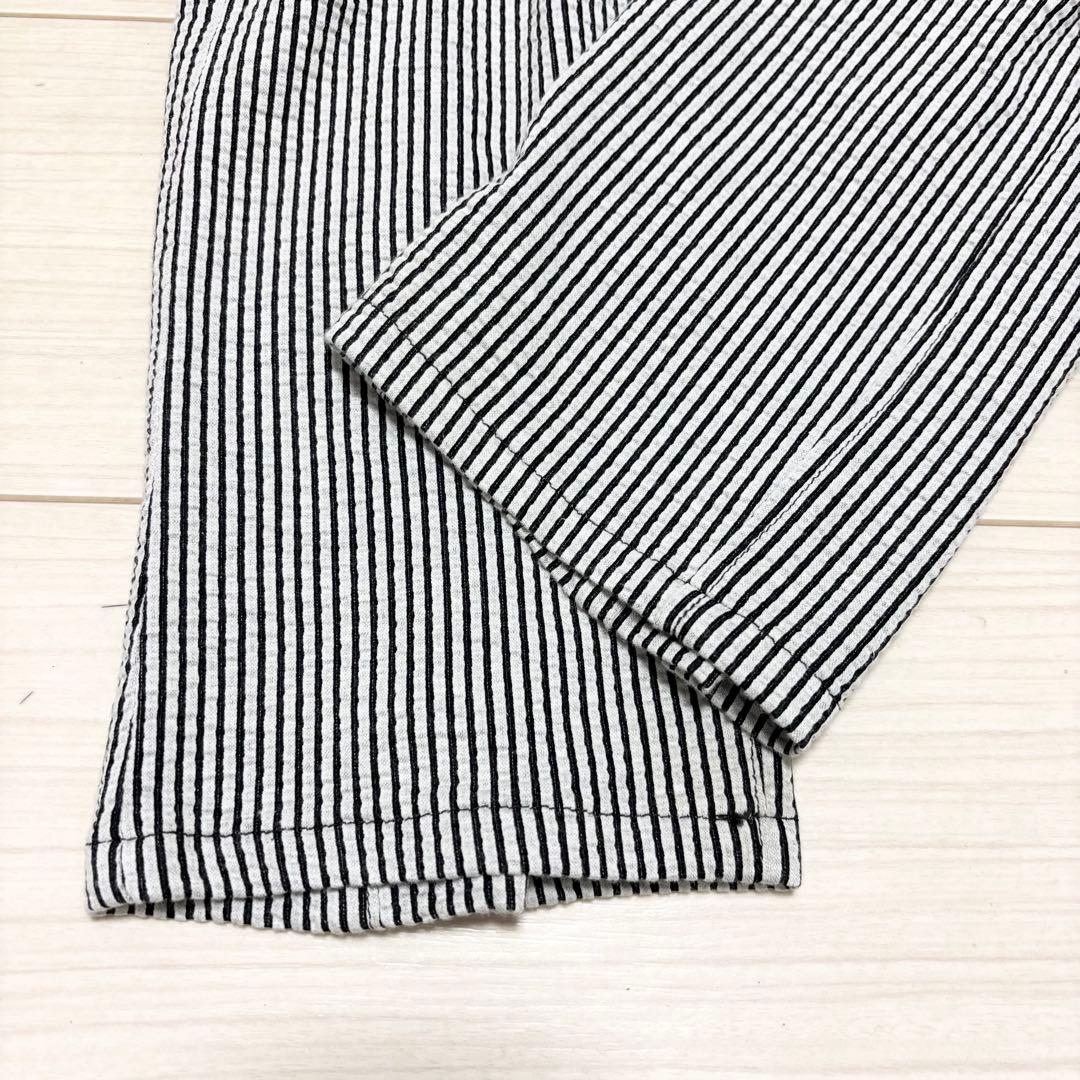 18ss 美品■sulvam■シアサッカー ボンテージ パンツ サルエル調 M