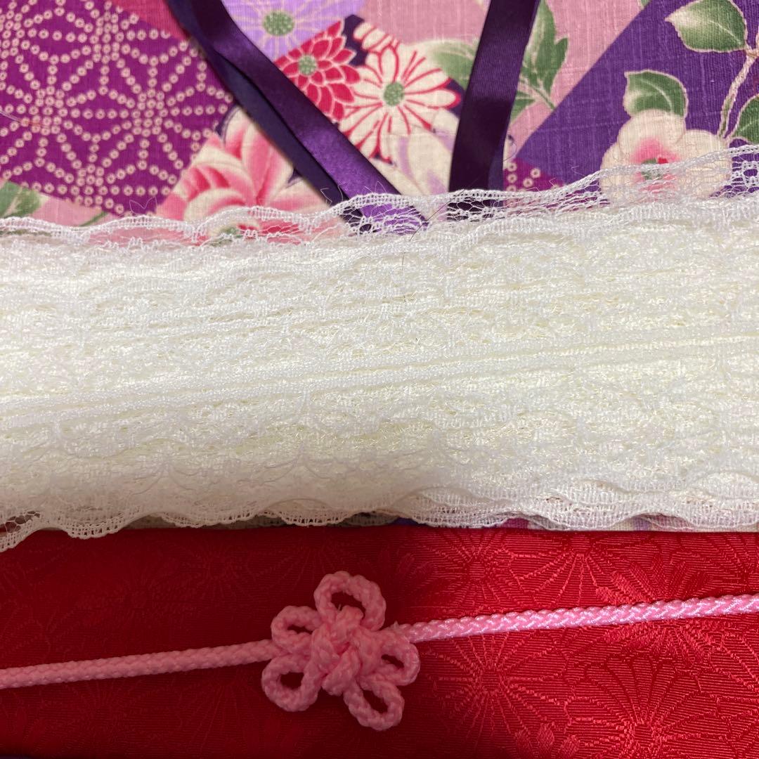 imymeラボット　服　lovot 被布　袴　着物一式　リボン付