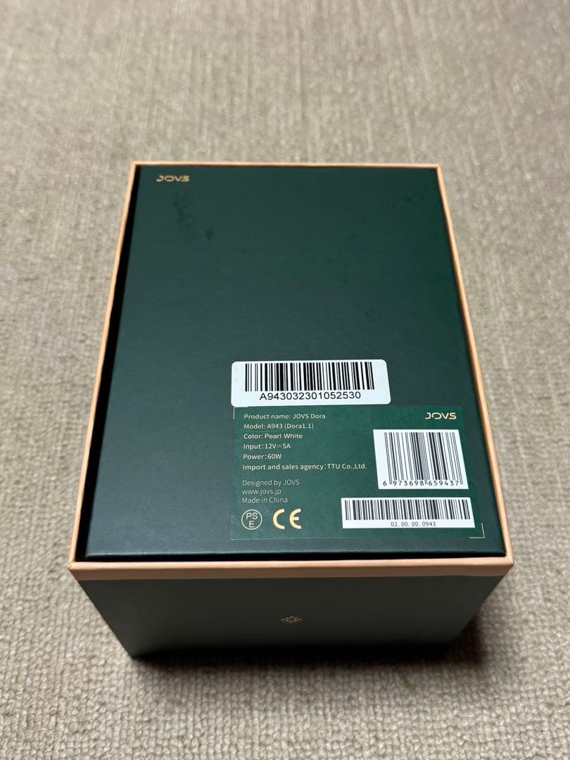 脱毛器　JOVS Dora 1.1 白　付属品完備