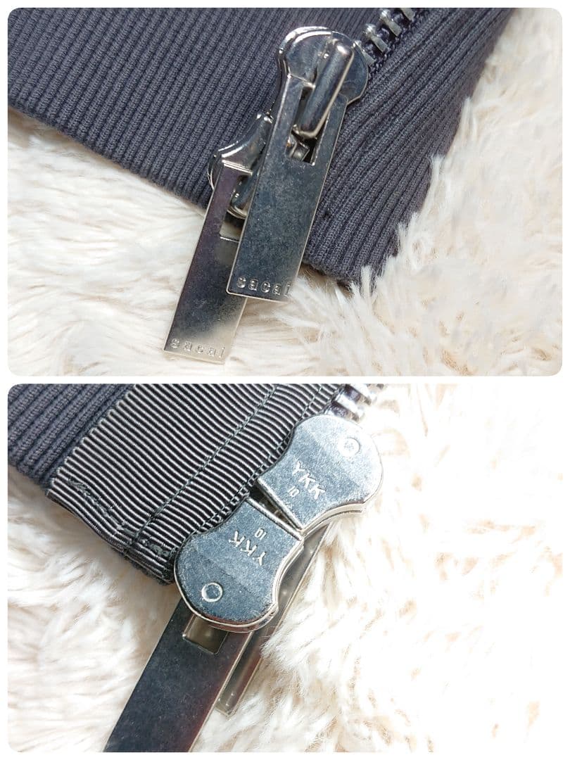 サカイ S Sweat Jersey Hoodie ジップパーカー クロップド