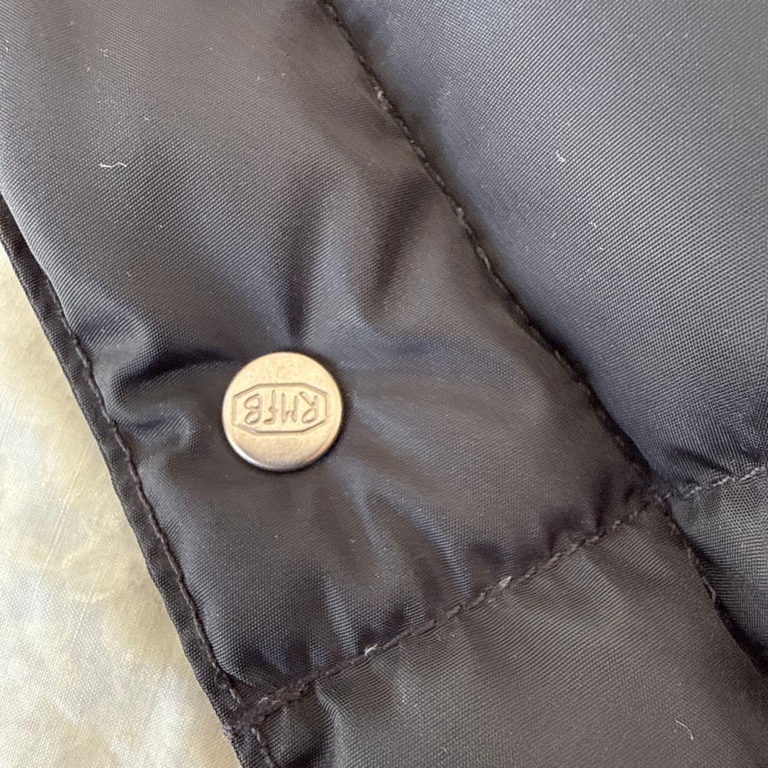 【今週限定価格】ロッキーマウンテン ダウンベスト 36 ブラック レザー切替