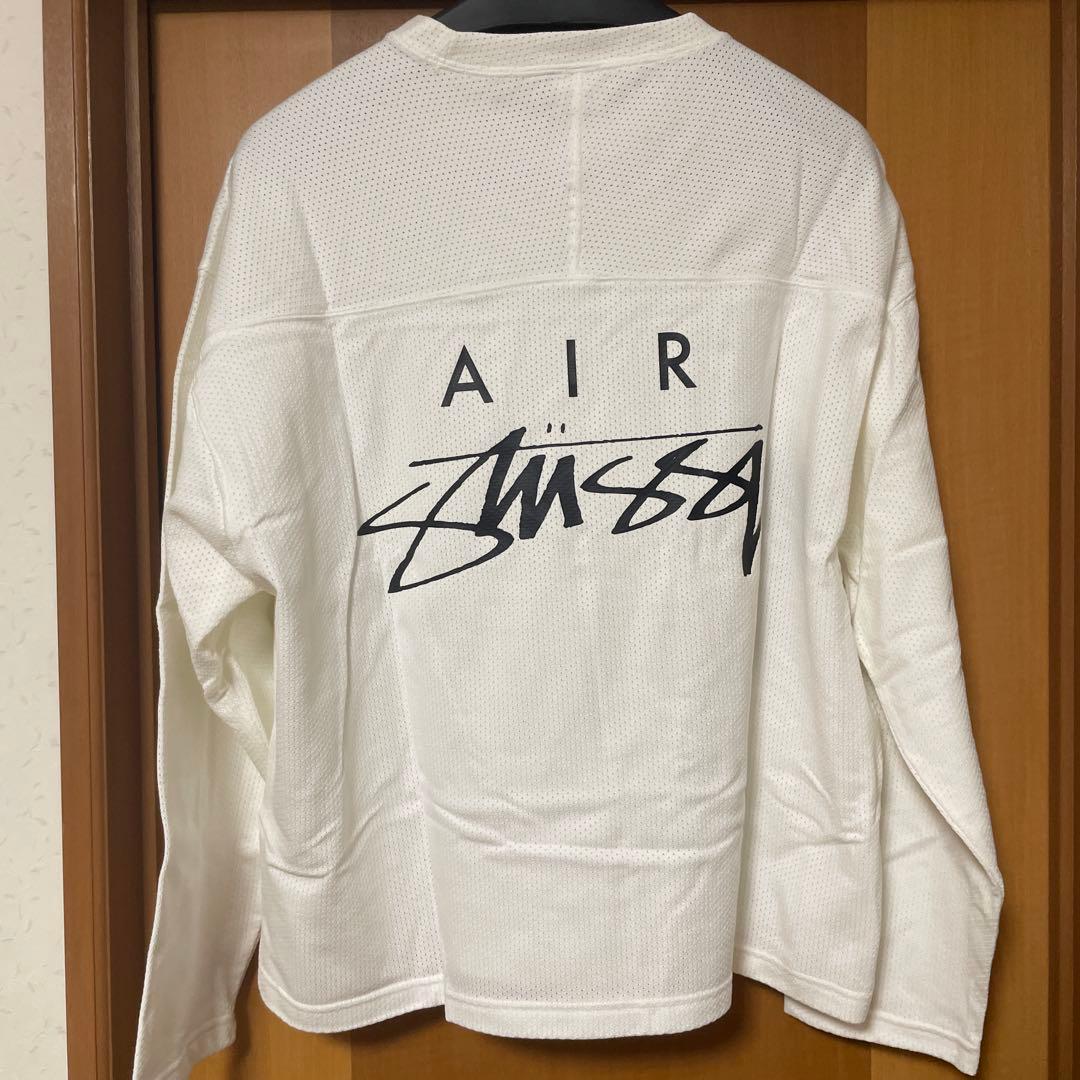 NIKE×Stussy Long Sleeve Top ホワイト