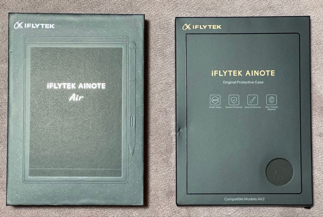 iFLYTEK AINOTE Air2 本体 + 専用カバー（ブルー）