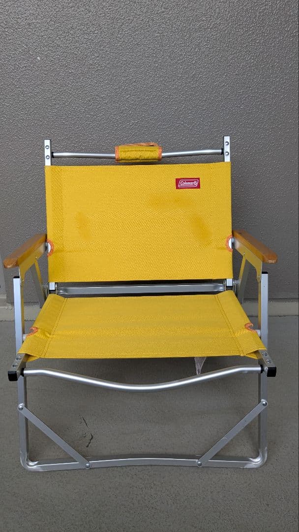 h*m様 コールマン コンパクトフォールディングチェア レッド・イエロー 2脚セ