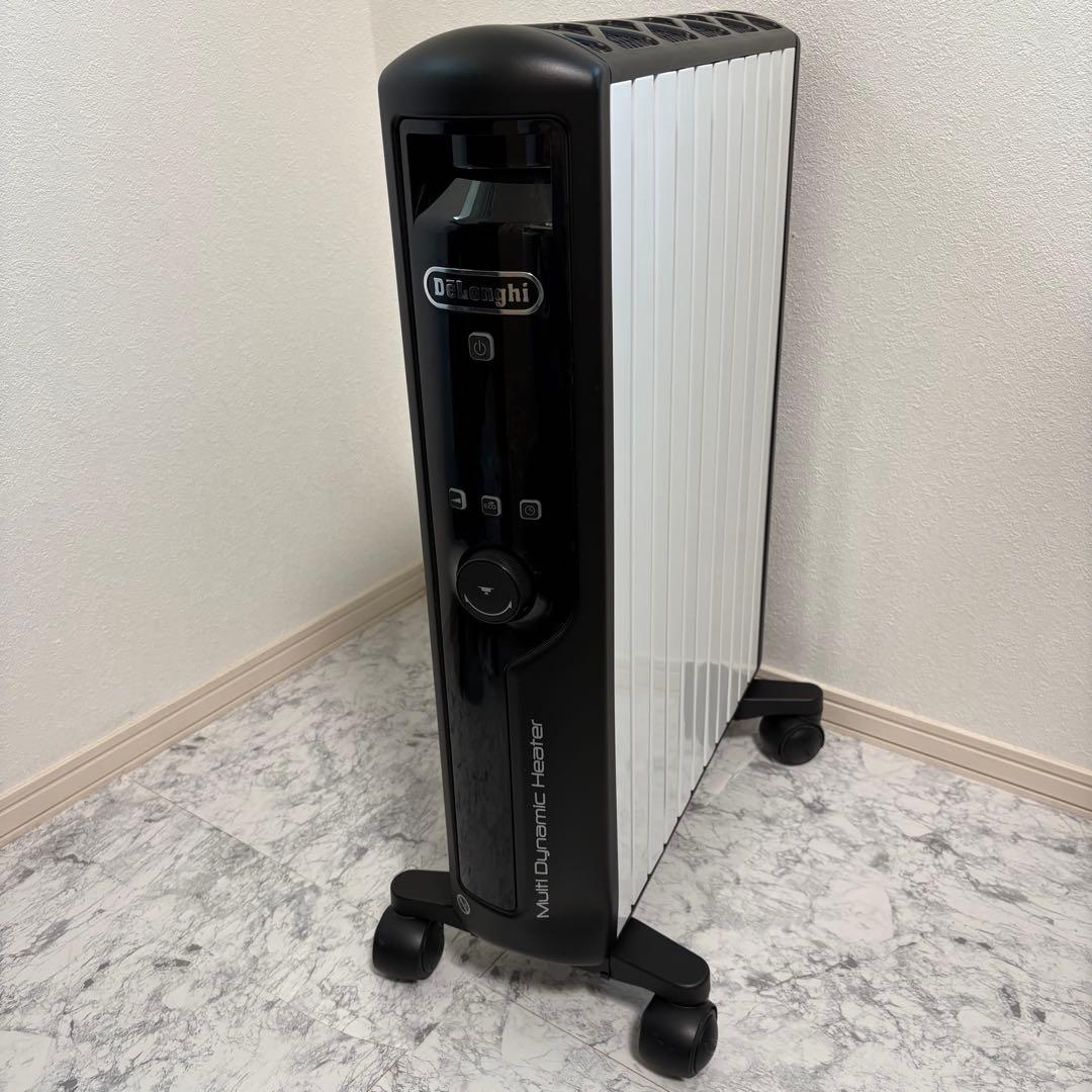 美品✨除菌済み✨リモコン付き　デロンギ　ヒーター　ブラック　MDHU15-BK