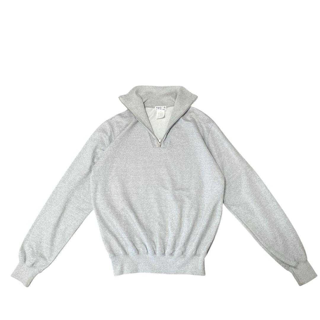 90’s agnes b. アニエス・ベー　ハーフジップ　ドライバーズニット　1