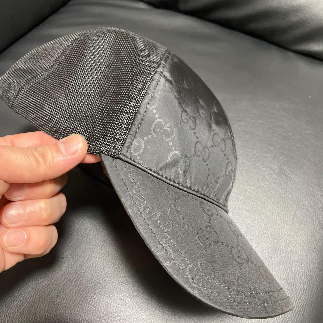 GUCCI ブラック メッシュキャップ