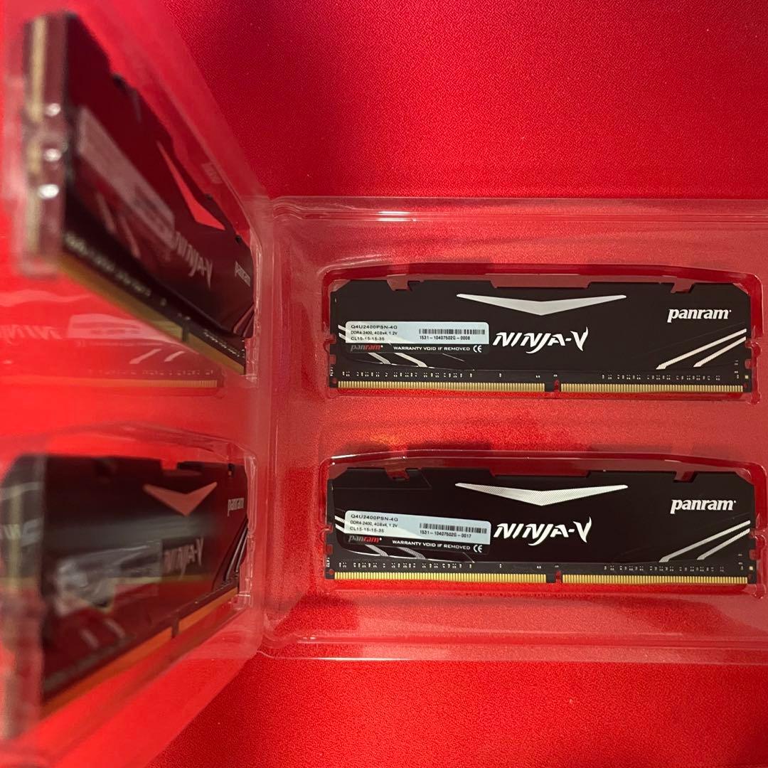 panram NINJA-V DDR4 メモリ 4GB４枚セット