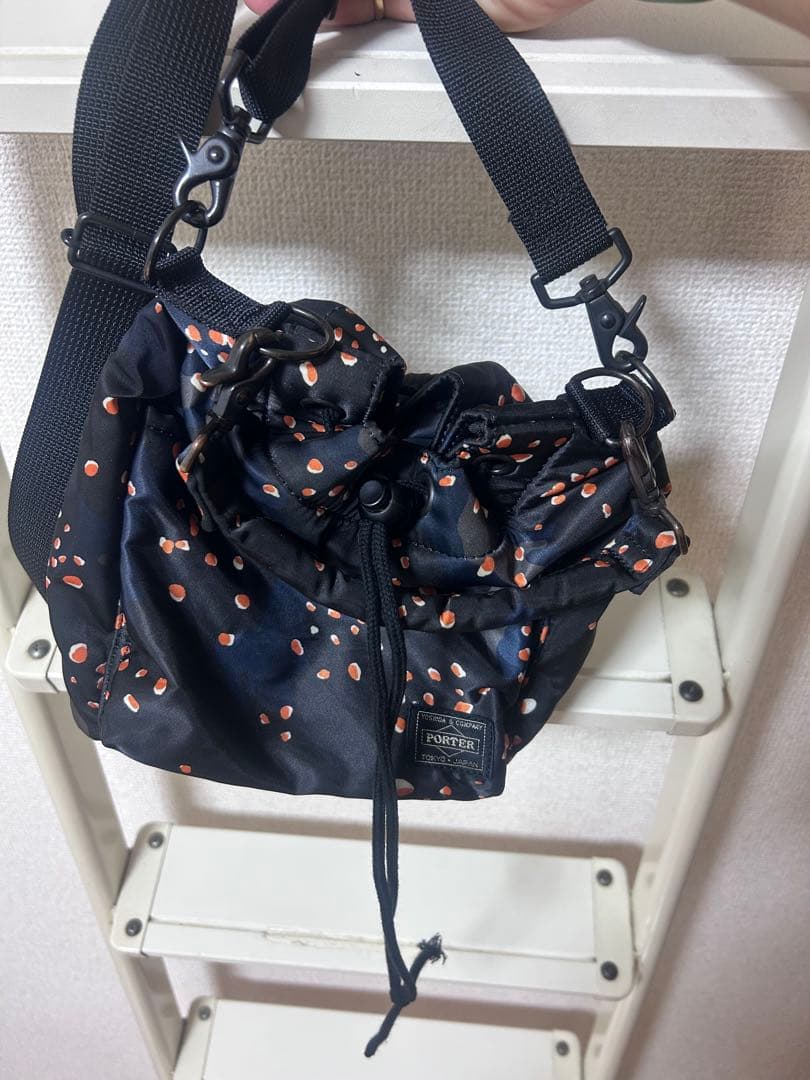 PORTER BALLOONSAC ブラック/オレンジ　ポーター