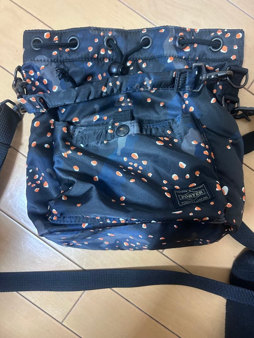 PORTER BALLOONSAC ブラック/オレンジ　ポーター