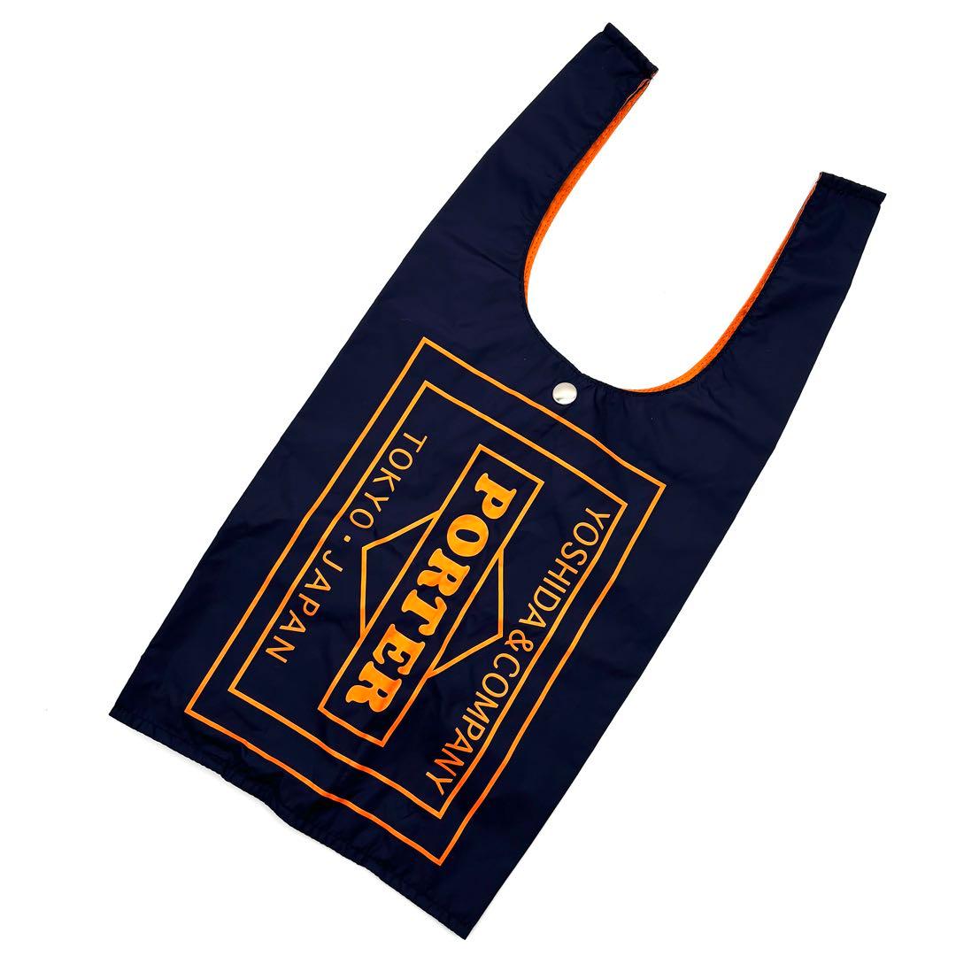 未使用に近い・完売品 ポーター グロサリー エコバッグ ロゴ メンズ ネイビー