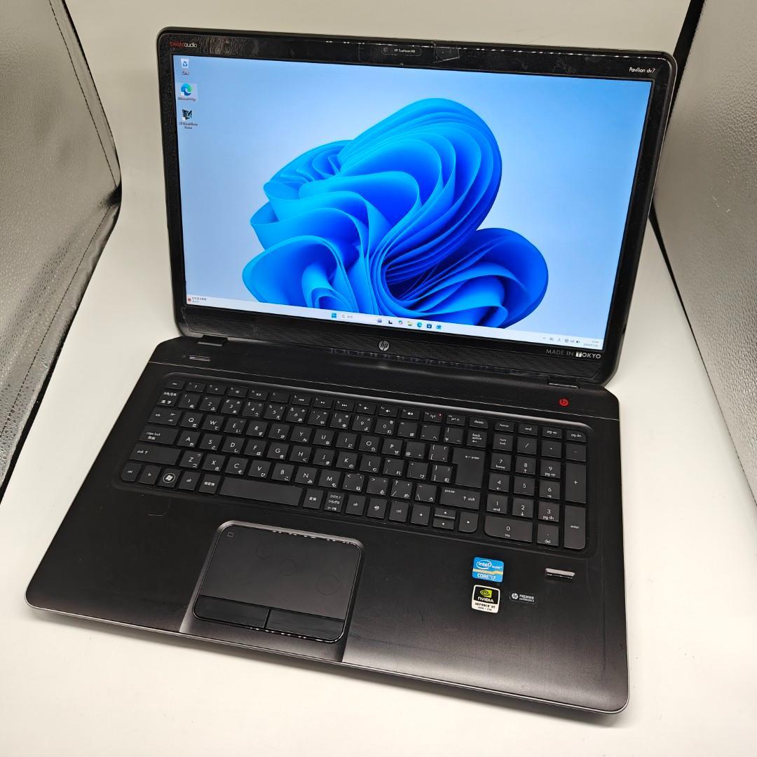 【HP】高速i7 SSD256GB 8GB オフィス付き 大型 ノートPC