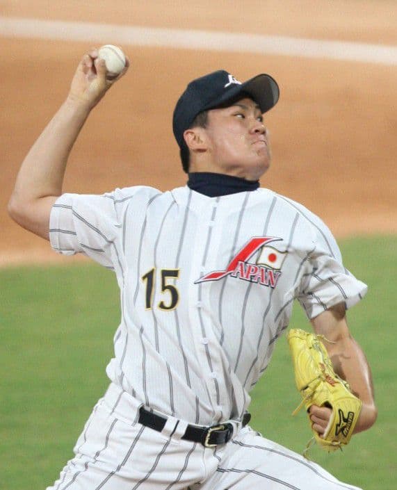 【プロモデル　タグ袋付】オリンピック　田中　ホーム　ユニフォーム　ミズノプロM