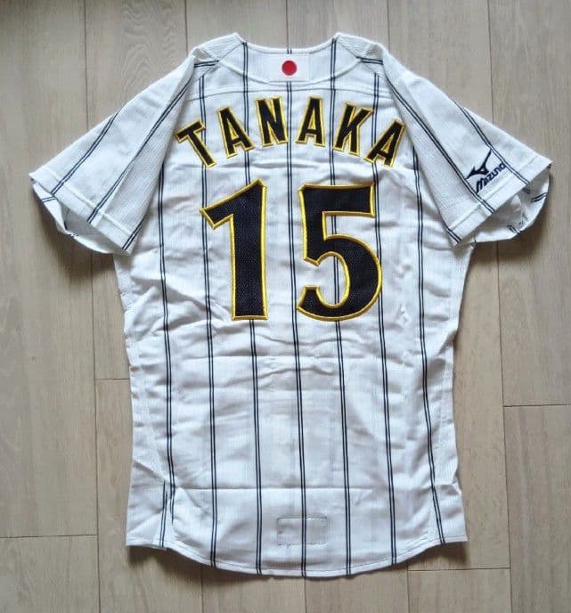 【プロモデル　タグ袋付】オリンピック　田中　ホーム　ユニフォーム　ミズノプロM