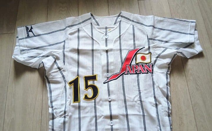 【プロモデル　タグ袋付】オリンピック　田中　ホーム　ユニフォーム　ミズノプロM