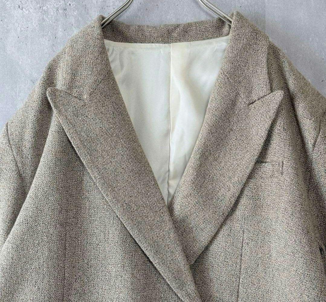 エトレトウキョウ ピークドラペルウールジャケット 秋冬 オーバーサイズ