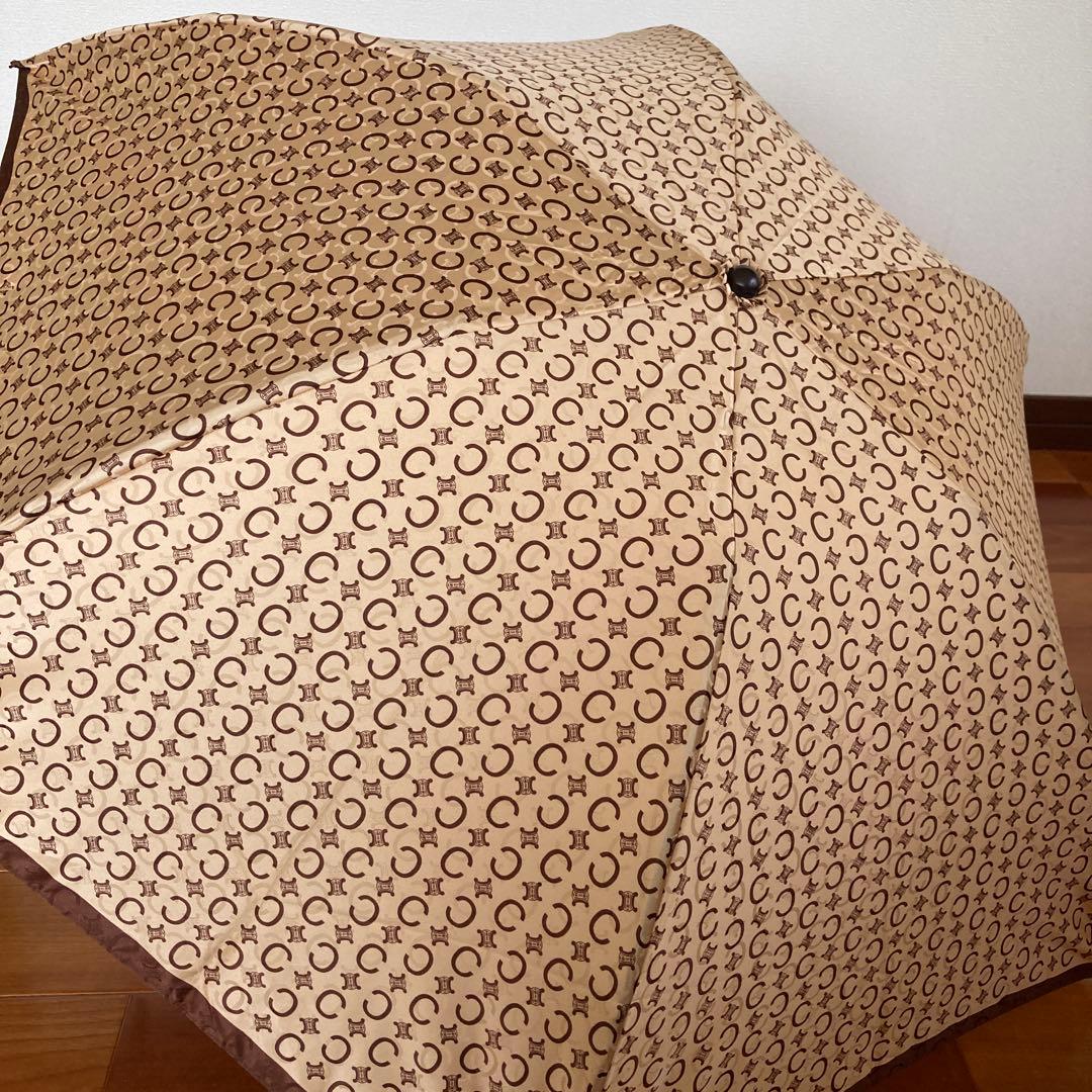 CELINE Cロゴ柄 折りたたみ傘 55cm