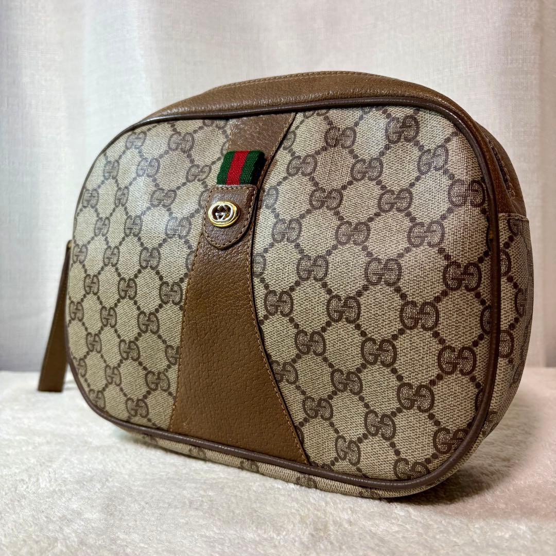 【美品】グッチGUCCI GG柄　セカンドバッグ　シェリーライン