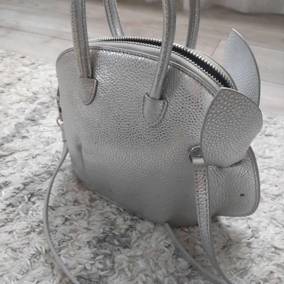 エルドット l. ウサギ ハンドバッグ シルバー STORY VERY