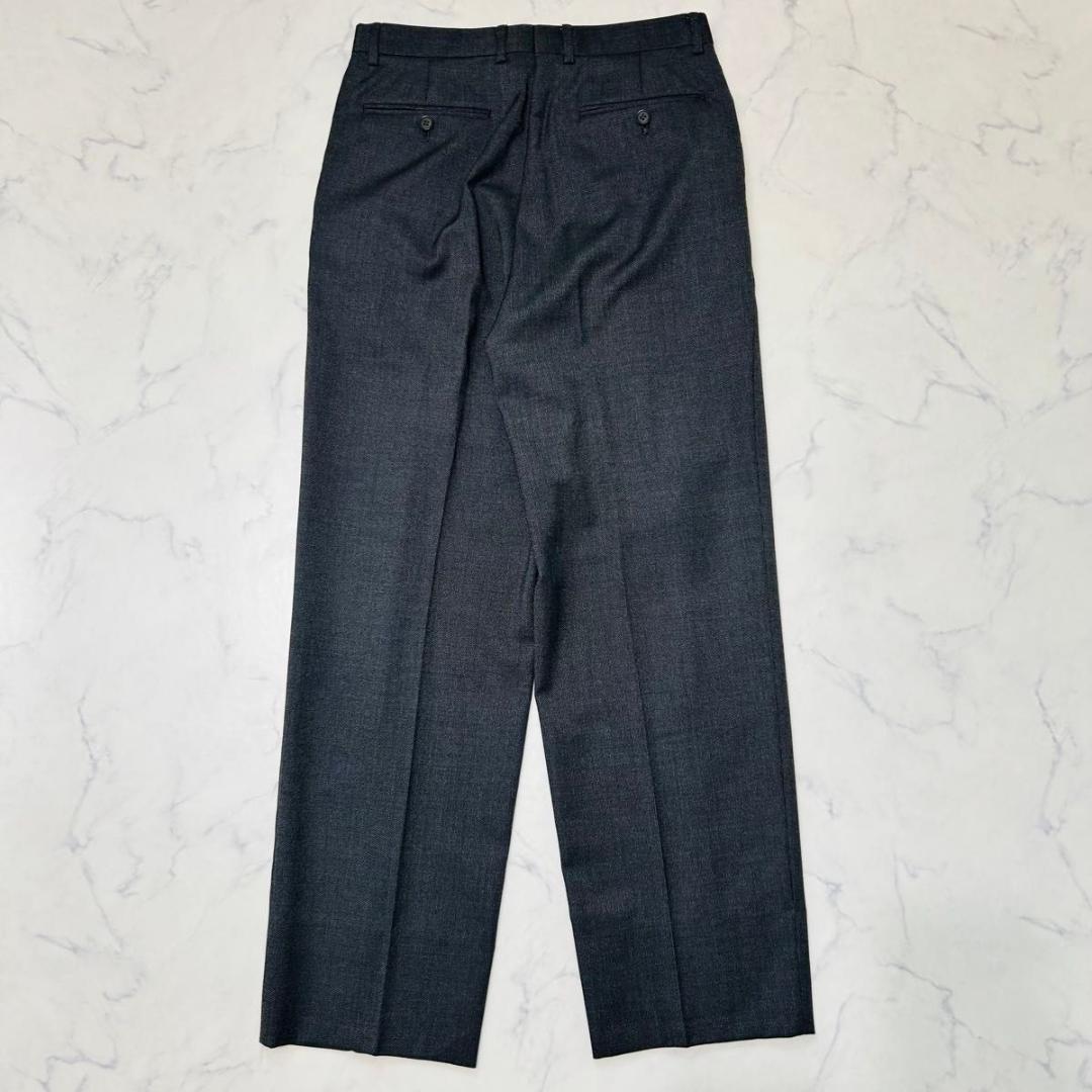 【美品】ポールスミス イタリア生地チェルッティ スーツ セット ダークグレー M