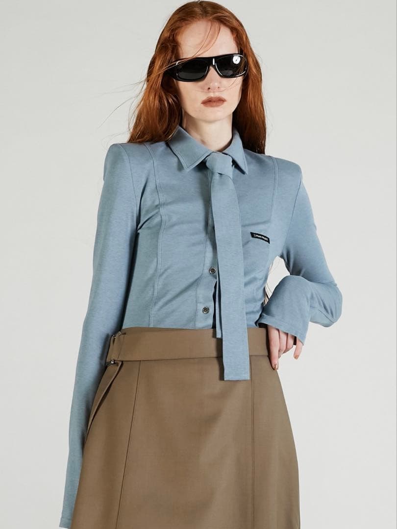 【1/2限定値下げ】PRANK PROJECT ネクタイスリムシャツ