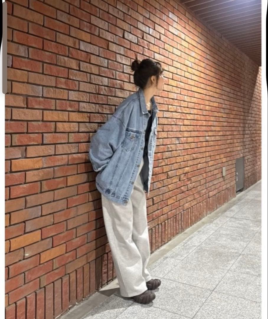 ungrid ビッグシルエットデニムジャケット　ブルー