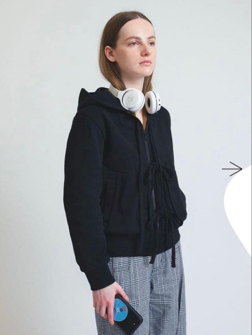 限定値下げsoduk ribbon zip hoodie 25ss