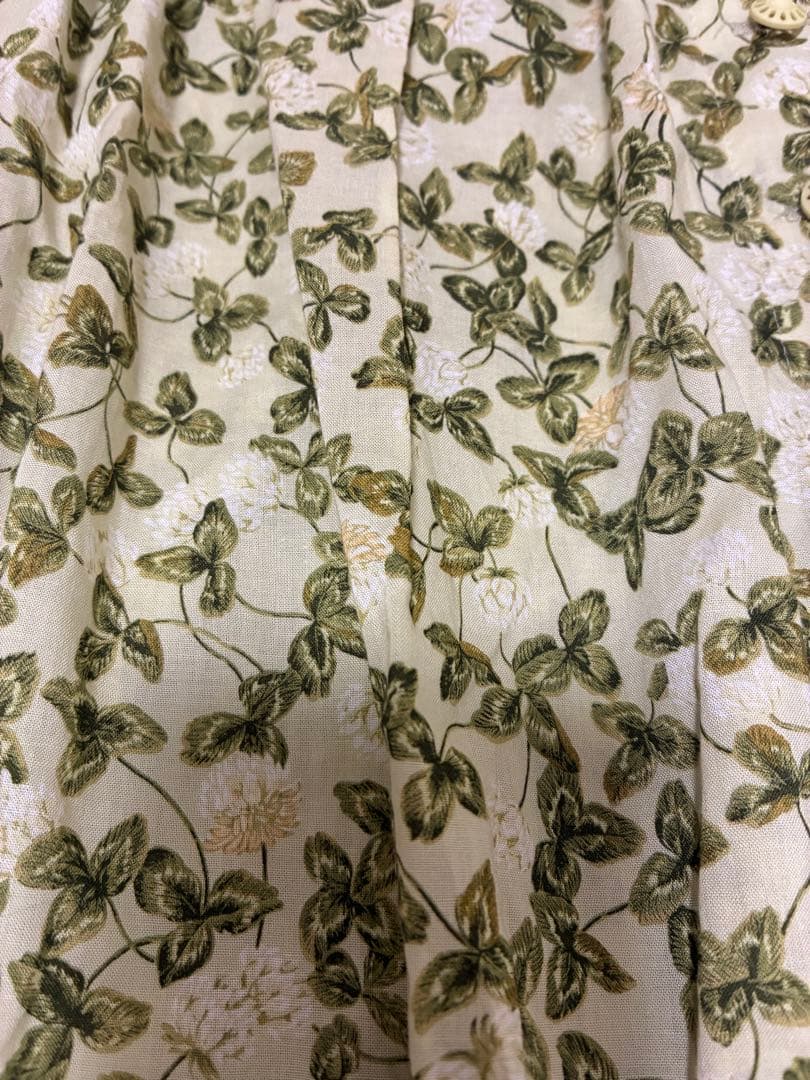 極美品✨ワンダフルワールド　カネコイサオ　花柄レース襟 半袖ロングワンピース