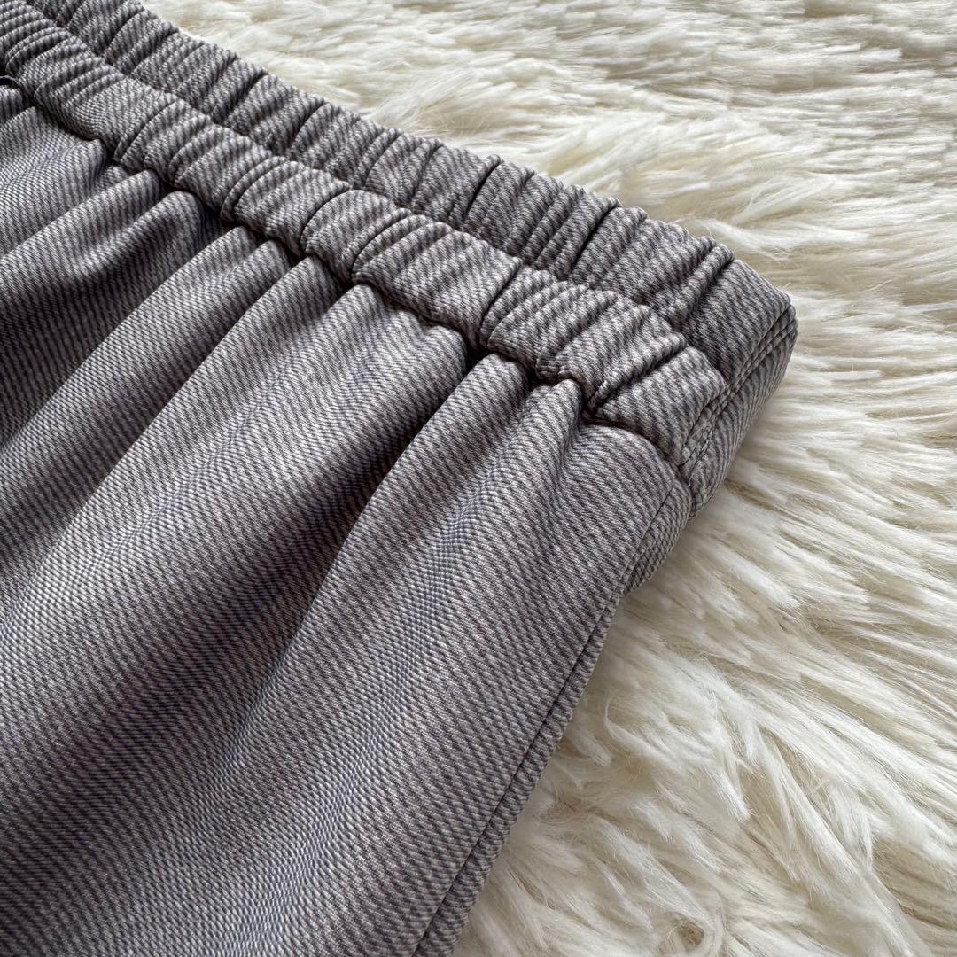 M'S GRACY 【新品】リボン付♡ あったか*裏起毛パンツ グレー 38