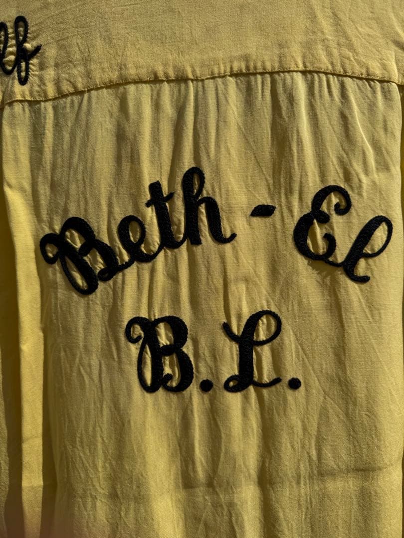 よ 70's レーヨン ボーリングシャツ