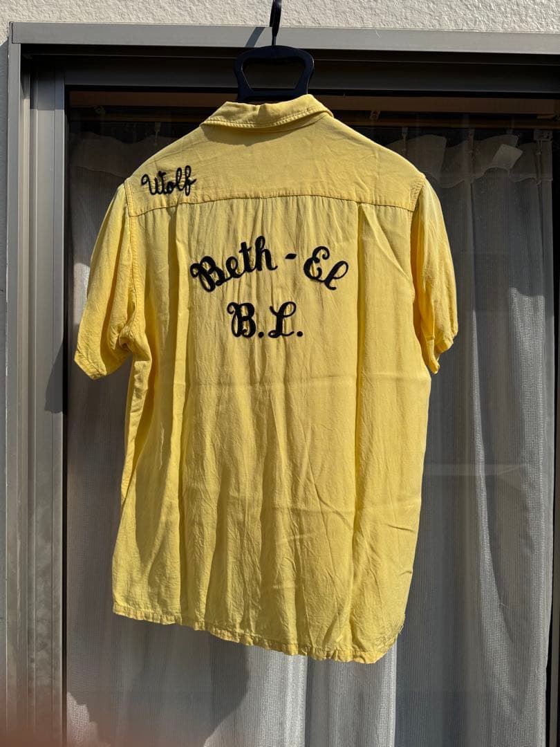 よ 70's レーヨン ボーリングシャツ