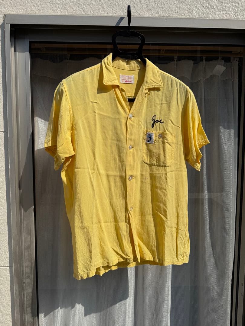 よ 70's レーヨン ボーリングシャツ