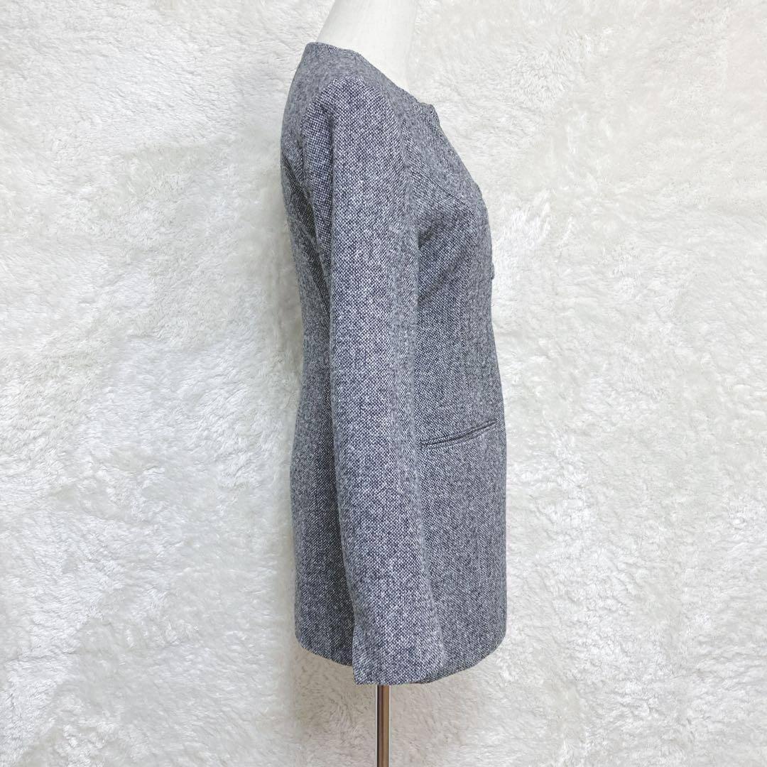 JOSEMOON CLASSIC TWEED MINI DRESS 36 グレー