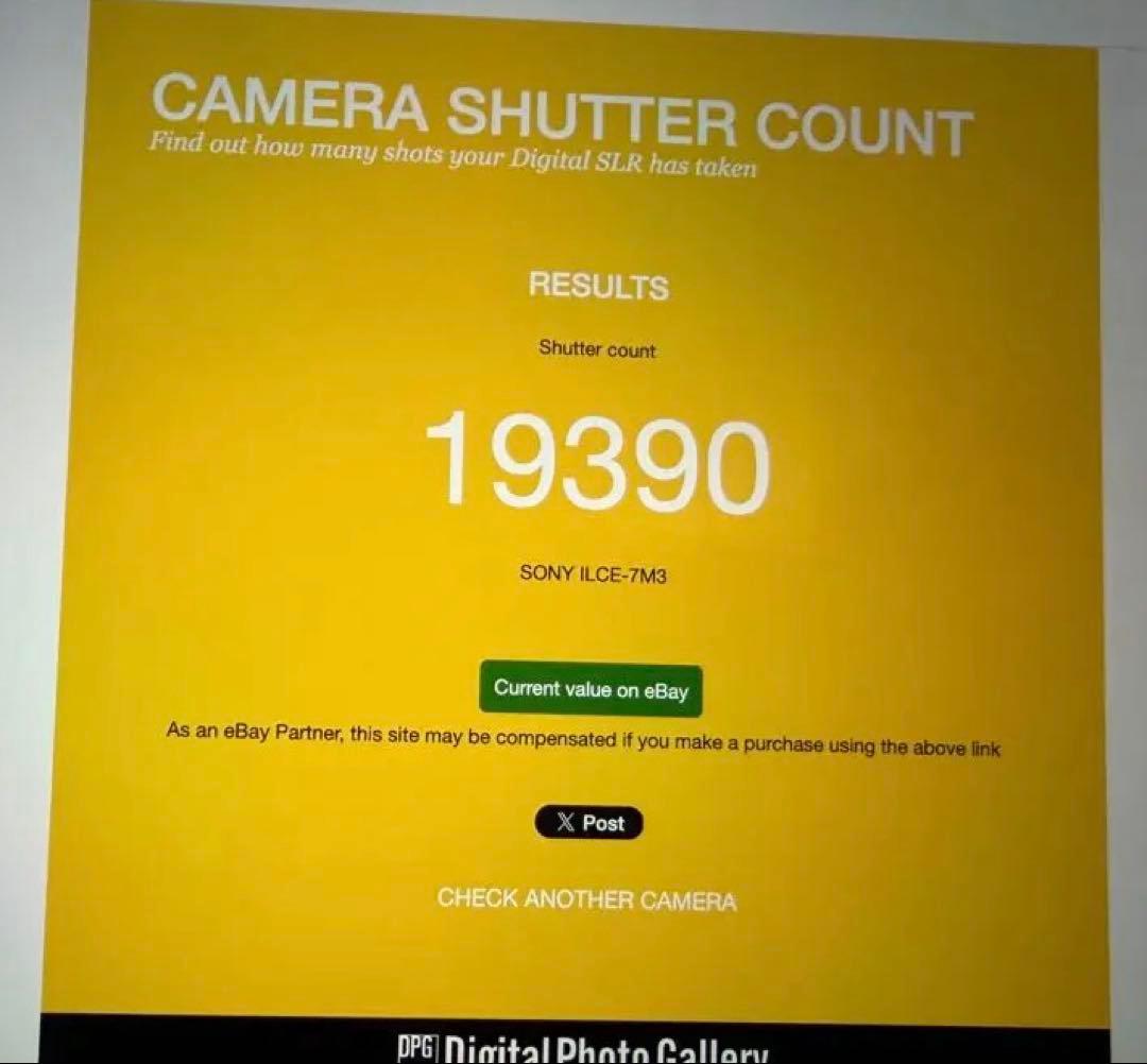 Sony α7III シャッター約19000回 キットレンズ付き