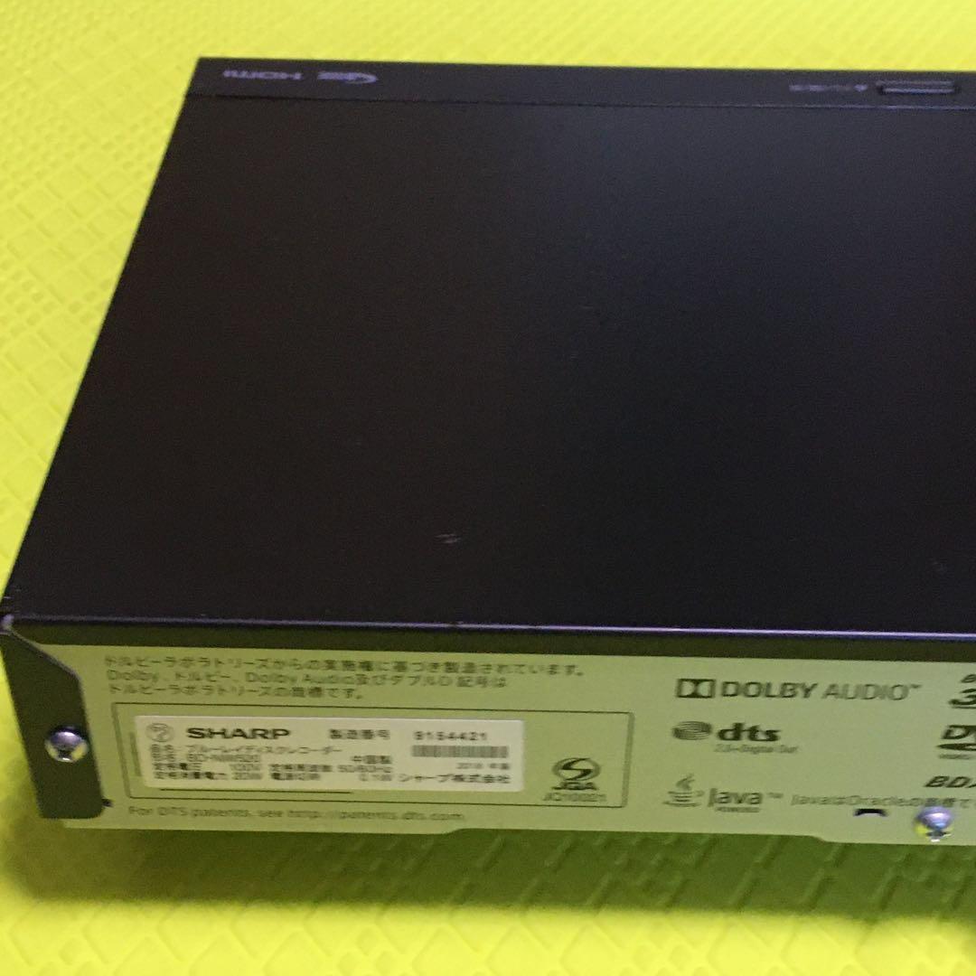シャープBD-NW520◆2番組同時録画◆純正リモコン◆HDD新品交換済み