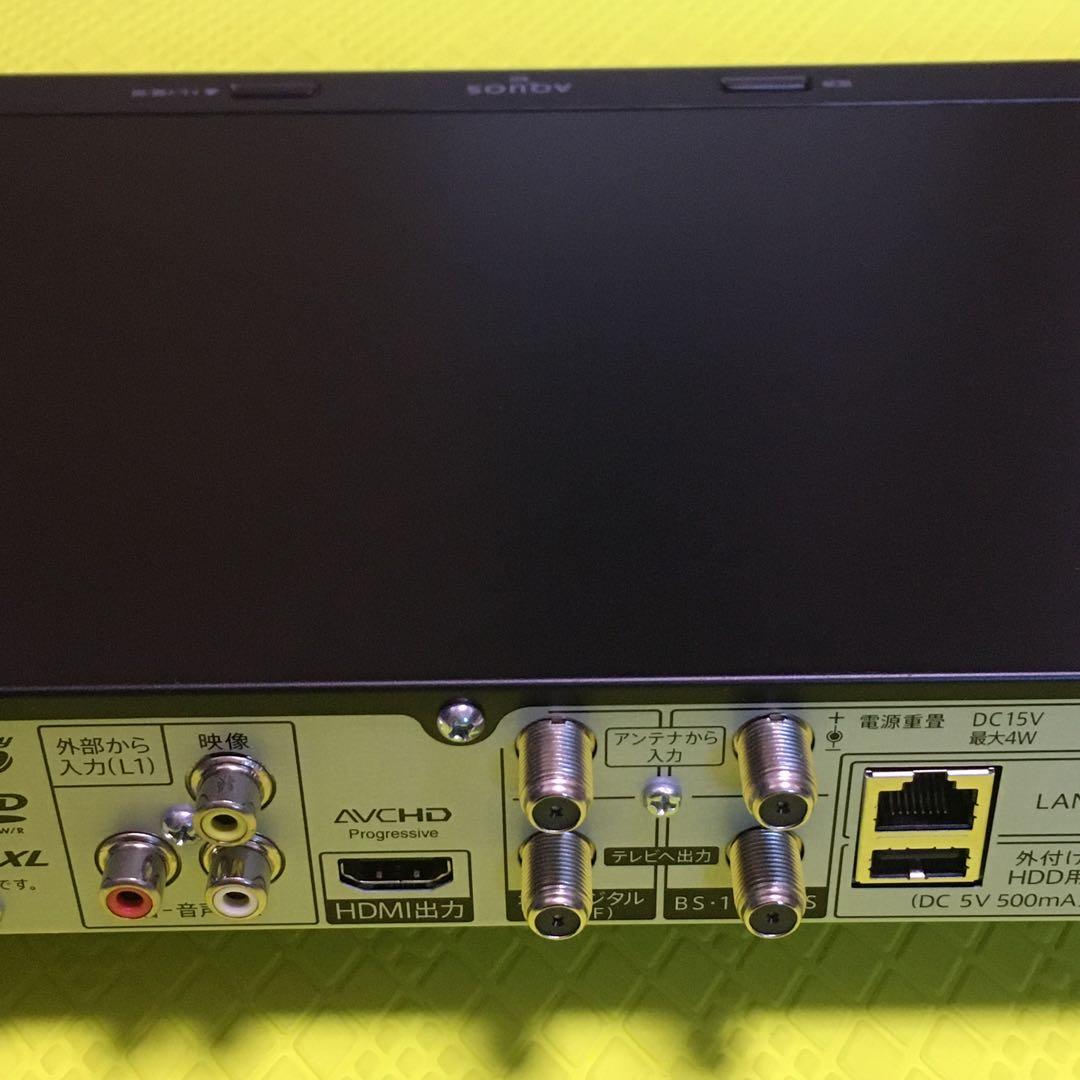 シャープBD-NW520◆2番組同時録画◆純正リモコン◆HDD新品交換済み