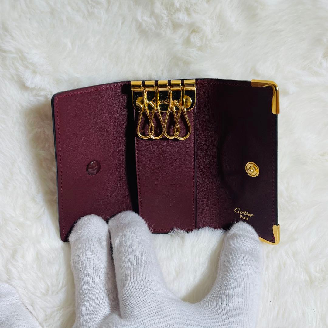 新品未使用 カルティエ マスト レザー 4連キーケース　おしゃれ