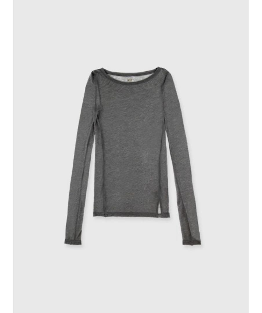 【週末お値下げ】anuans シアーロングスリーブT シャツ グレー