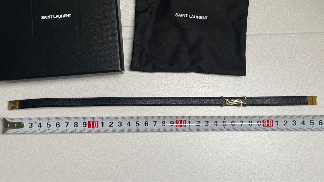 美品 SAINT LAURENT オピウム ダブルラップ ブレスレット