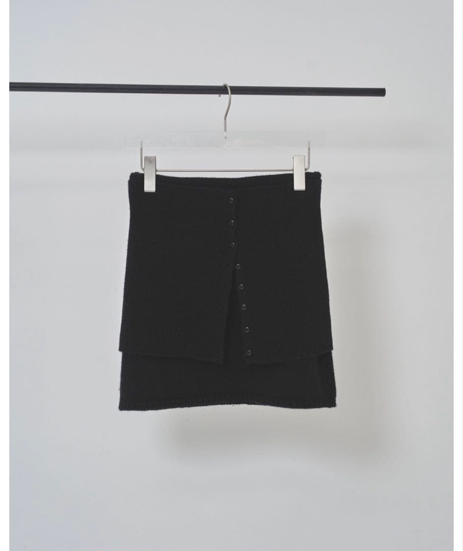 todayful Layered Knit Skirt ブラック