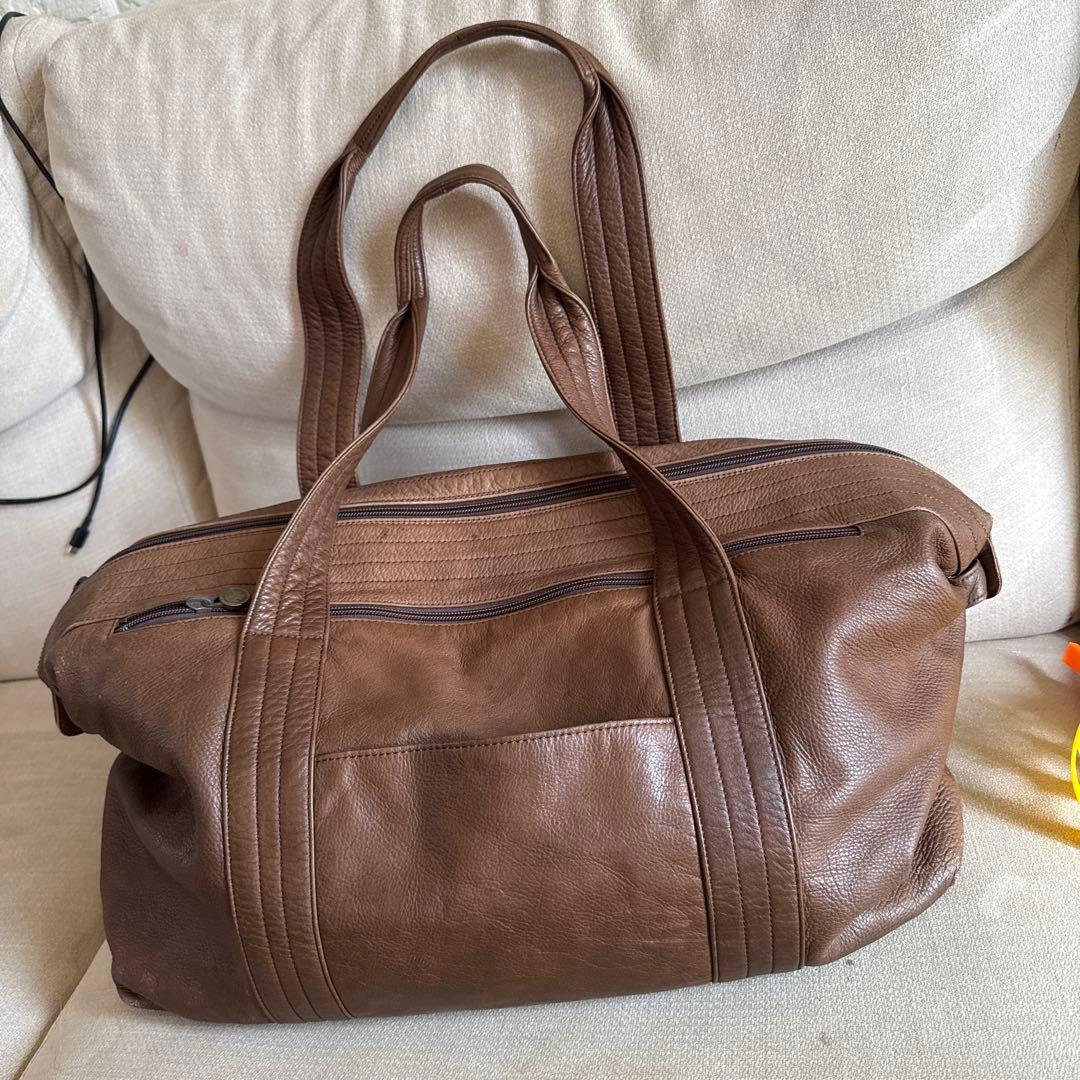 ブラウンレザー ボストンバッグ beau dessin