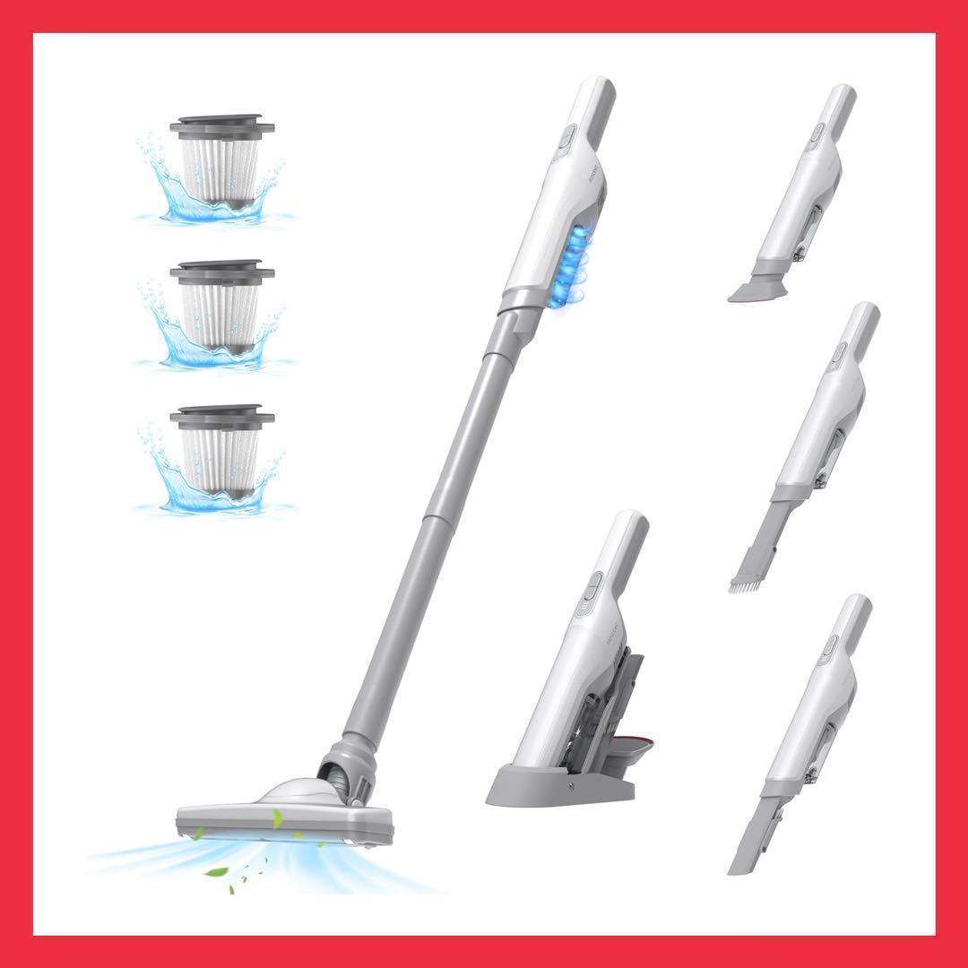 掃除機 コードレス 軽量 2WAY 一人暮らし サイクロン 電気掃除機