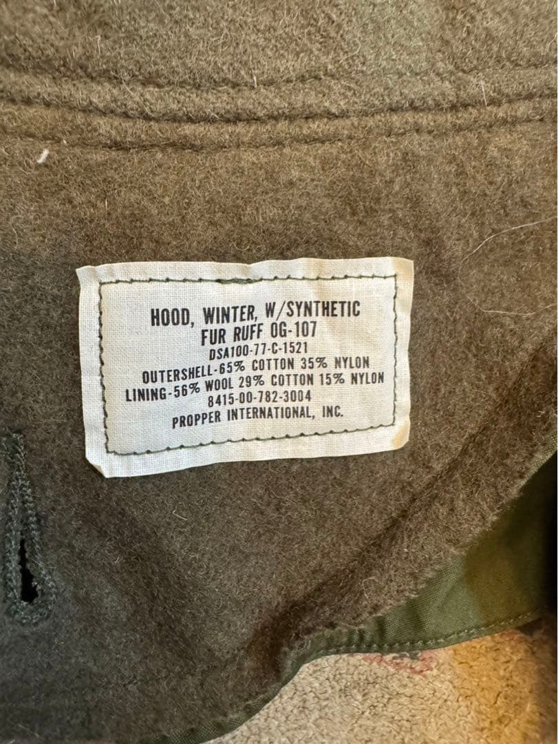 NOSデッドストック70s M-65ベースボールライナーフルセットモッズコート